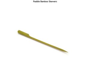 6 inch Paddle White Bamboo Skewers 10k - Free Shipping