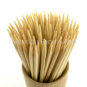Bamboo corn sticks palillos in tube
