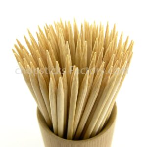 Bamboo corn sticks palillos in tube