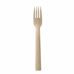 Disposable bamboo fork