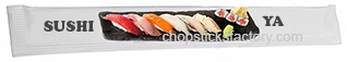 Full color chopsticks wrapper sleeve printed in the US.